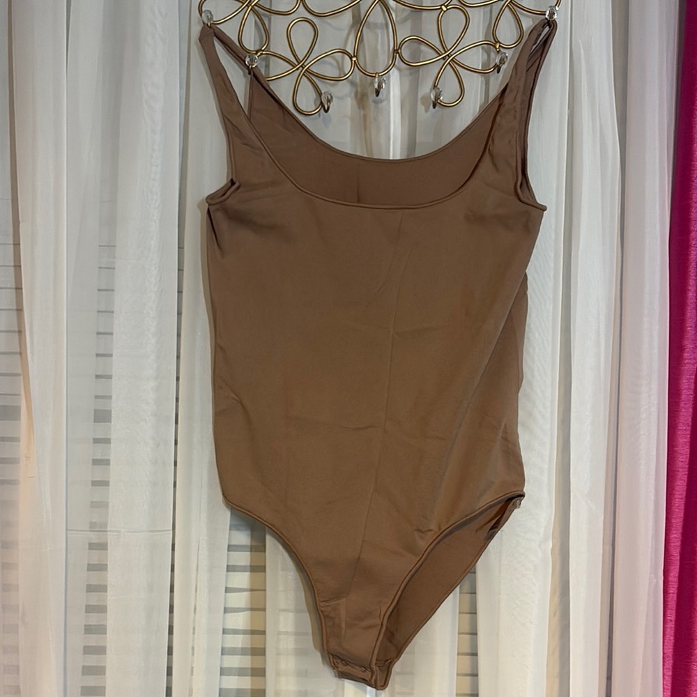 SKIMS Brown Bodysuit One Piece Classic Silhouette